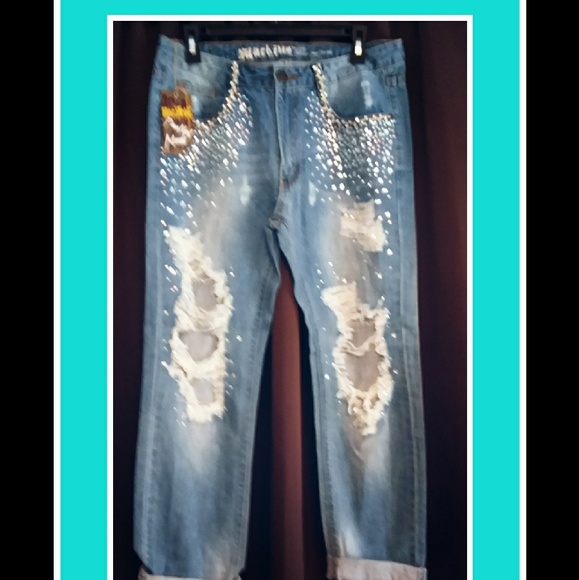 🔥embellished Machine jeans!..$FIRM - Picture 3 of 4